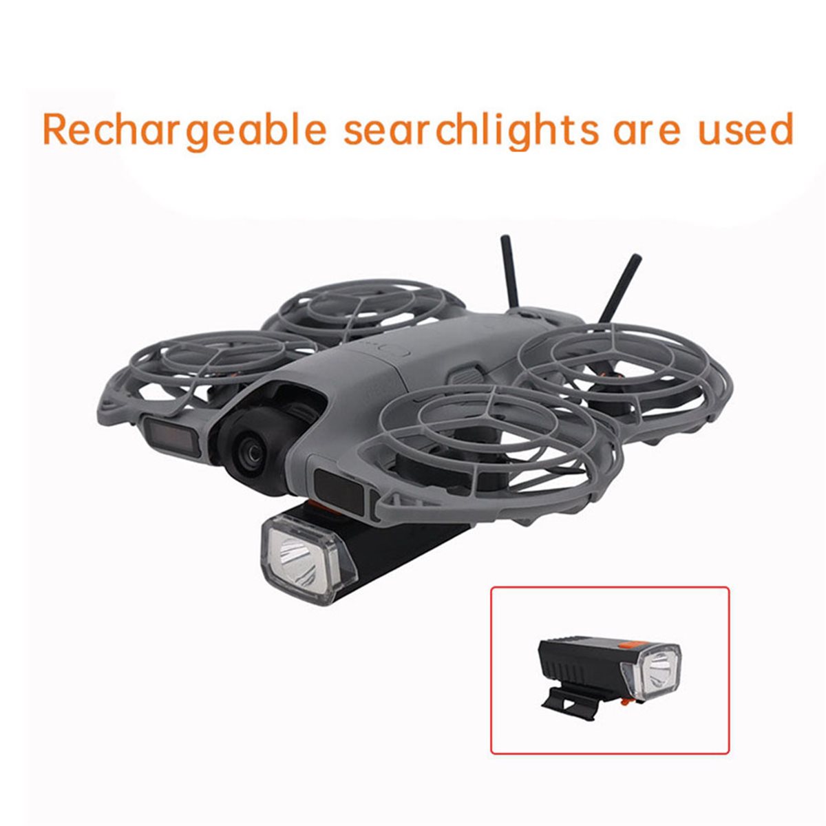 DTC5 Rechargeable Searchlight  - đánh giá và giá Drone Led Light